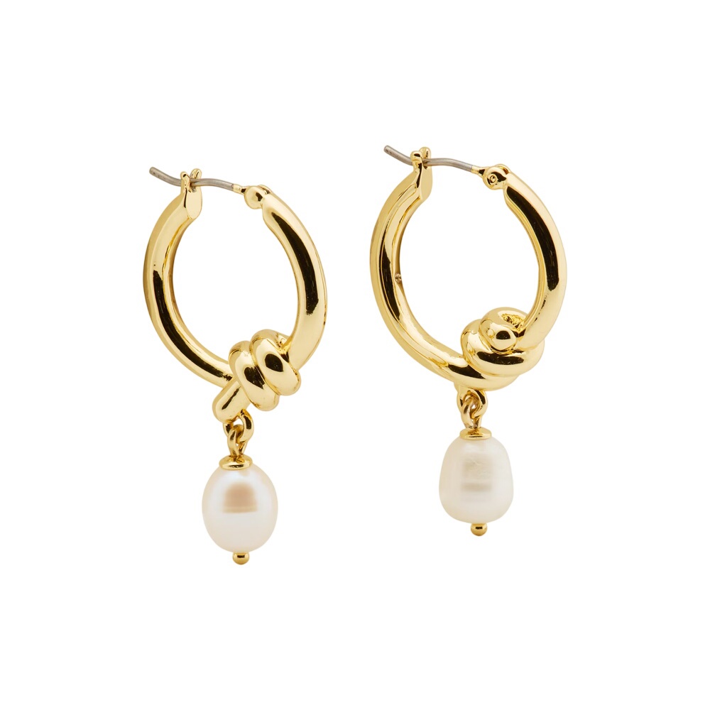 Kate Spade New York Ropes & Knots Pearl Drop Hoops